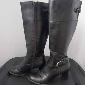 Life Stride high heel faux leather zip up boots